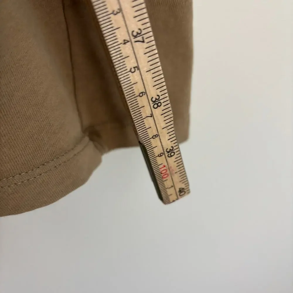 MANGO Cotton Midi Dress Neutral Minimalist Casual - 2
